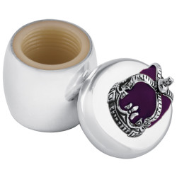 Crown Tooth Fairy Box Victorian Style 925 Sterling Silver English Hallmarks with Purple Velvet