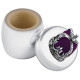 Crown Tooth Fairy Box Victorian Style 925 Sterling Silver English Hallmarks with Purple Velvet