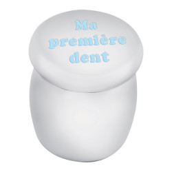"Ma Premiere Dent" Tooth Fairy Box Victorian Style 925 Sterling Silver English Hallmarks with Blue Enamel