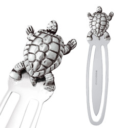 Turtle Bookmark Victorian Style 925 Sterling Silver English Hallmarks With Moving Articulated Turtle