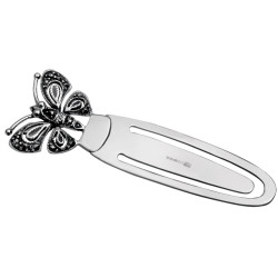 Butterfly Bookmark 925 Sterling Silver English Hallmarks Set With Marcasite