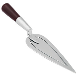 Trowel Bookmark 925 Sterling Silver English Hallmarks Set With Red Cornelian