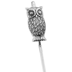 Owl Motif Spine Bookmark 925 Sterling Silver English Hallmarks