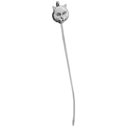 Cat Motif Spine Bookmark 925 Sterling Silver English Hallmarks