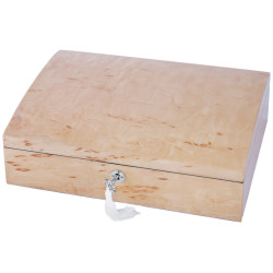 Karelian Wood Accessory Box with Lift out Trays