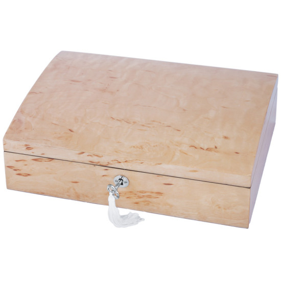 Karelian Wood Accessory Box with Lift out Trays