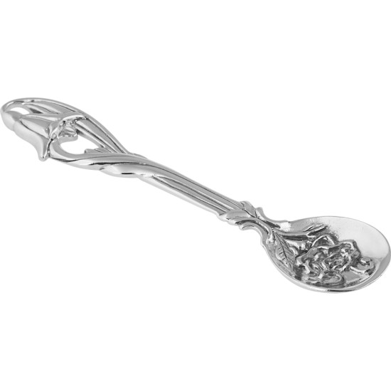 Set of 5 Salt Mustard Spoons Victorian Style 925 Sterling Silver English Hallmarks