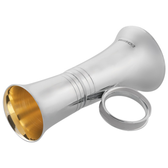 VIP Drinks Set 925 Sterling Silver English Hallmarks With Glass Crystal Housed in a Burr Wood Cabinet