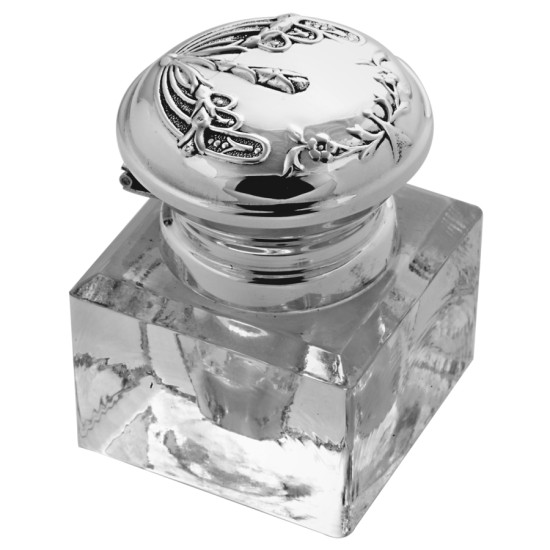 Inkwell Victorian Style 925 Sterling Silver English Hallmarks
