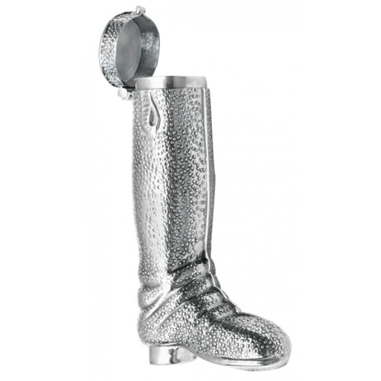 Riding Boot Pillbox Victorian Style 925 Sterling Silver English Hallmarks