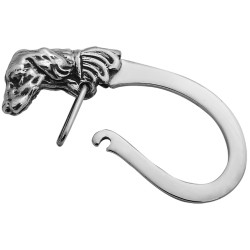 Dog Keyring Victorian Style 925 Sterling Silver English Hallmarks