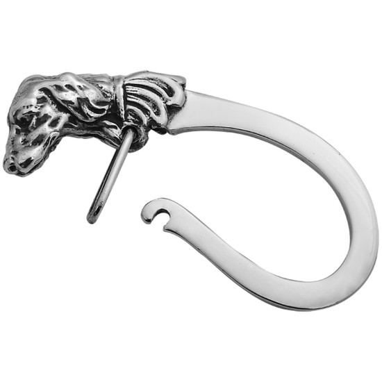 Dog Keyring Victorian Style 925 Sterling Silver English Hallmarks