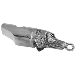 Dog Whistle Pendant Victorian Style 925 Sterling Silver English Hallmarks