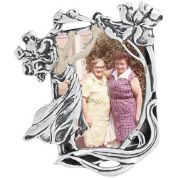 Miniature Photo Frame Victorian Style 925 Sterling Silver English Hallmarks 4cm x 2.5cm