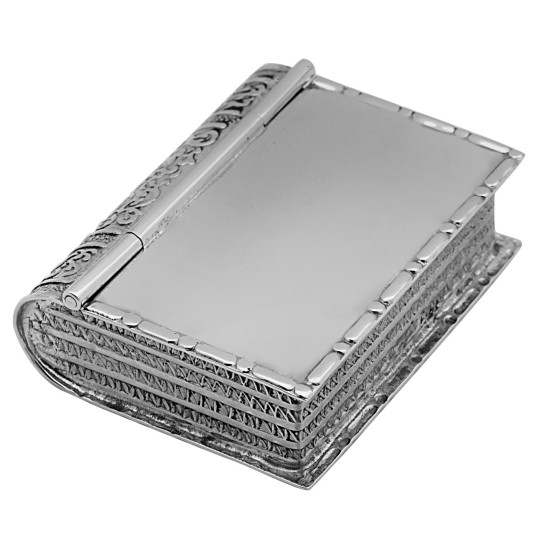 Book Pill Box 925 Sterling Silver English Hallmarks
