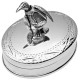 Moving Penguin Pill Box 925 Sterling Silver English Hallmarks