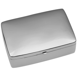 Large Plain Rectangular Pill Box 925 Sterling Silver English Hallmarks