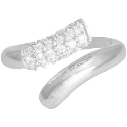 Elegant Ring Victorian Style 925 Sterling Silver English Hallmarks Set with Austrian Crystals