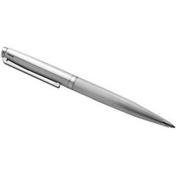 Engine Turned Ballpoint Pen 925 Sterling Silver English Hallmarks