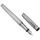 Engine Turned Fountain Pen 925 Sterling Silver English Hallmarks