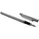 Engine Turned Wave Design Fountain Pen 925 Sterling Silver English Hallmarks