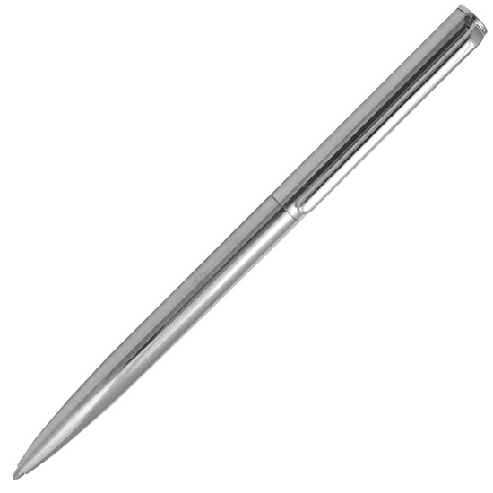 Plain Slimline Ballpoint Pen 925 Sterling Silver English Hallmarks