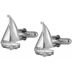 Sailing Torpedo Cufflinks 925 Sterling Silver English Hallmarks